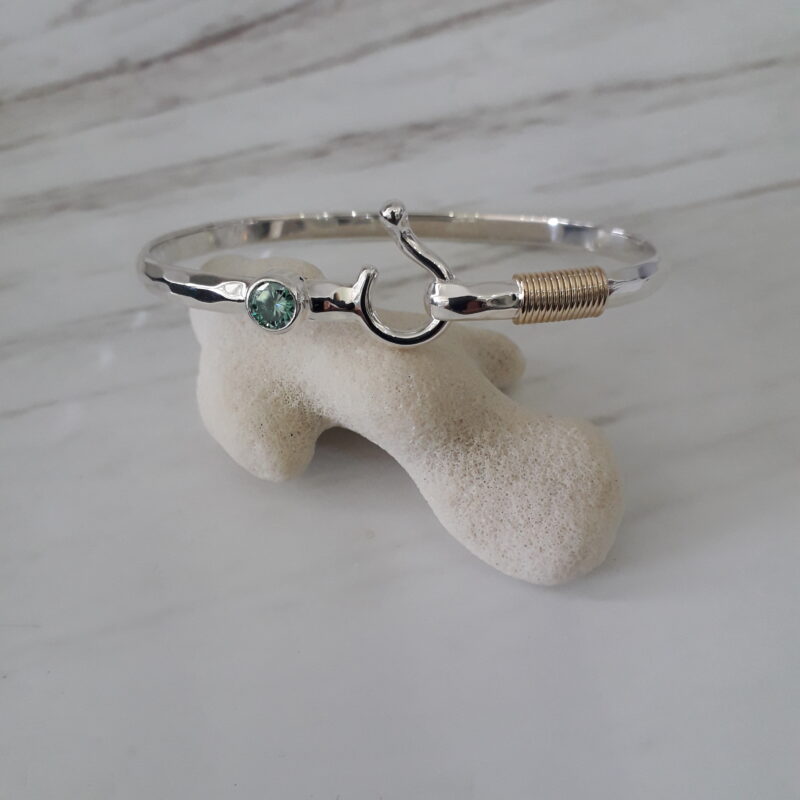 3mm Silver/Gold Hook Bracelet | St. John Bracelet Company - Hook Bracelets