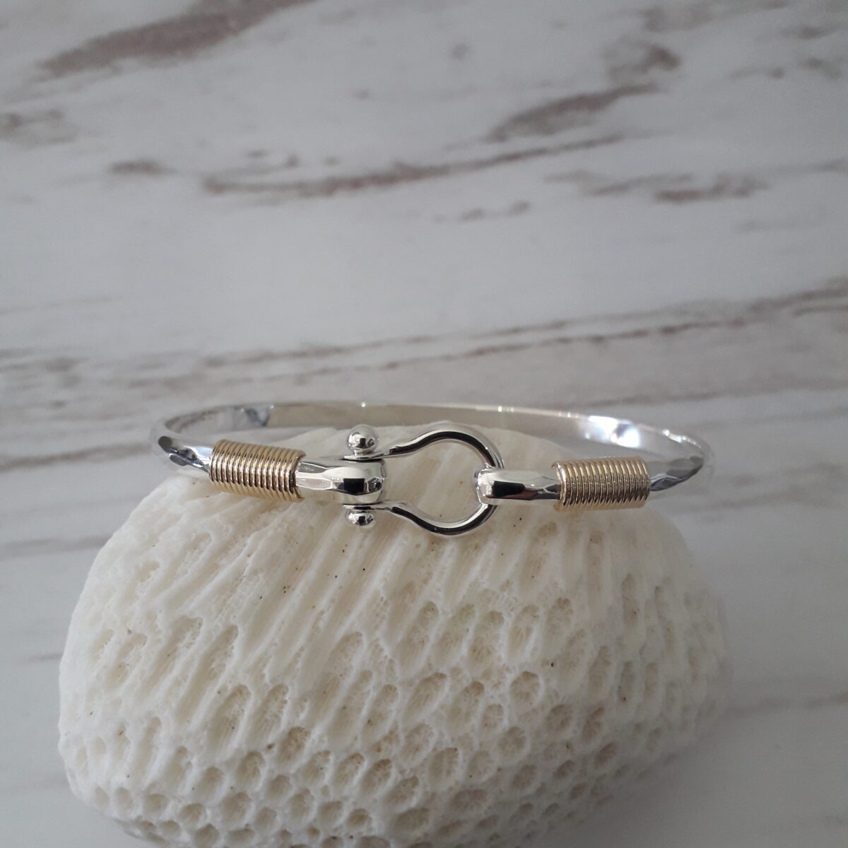 8mm 14K Gold Hook Bracelet | St. John Bracelet Company - Hook Bracelets