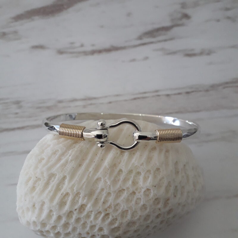 8mm 14K Gold Hook Bracelet | St. John Bracelet Company - Hook Bracelets