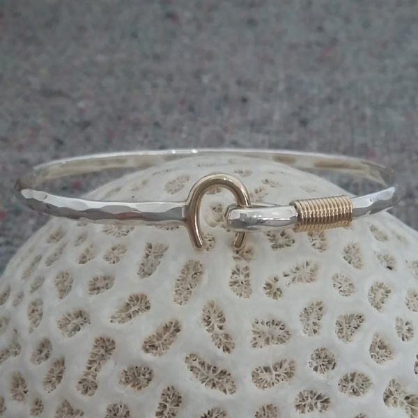 3mm Silver/Gold Hook Bracelet | St. John Bracelet Company - Hook Bracelets