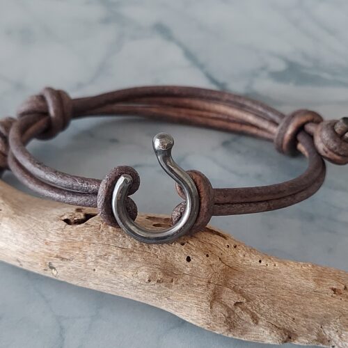 Leather J Hook Bracelet  St. John Bracelet Company - Hook Bracelets